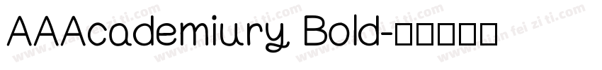 AAAcademiury Bold字体转换